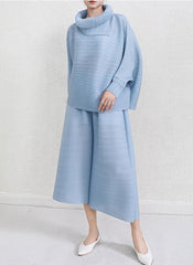 Luxury Travel Plissé Trousers Set