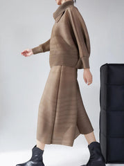 Luxury Travel Plissé Trousers Set