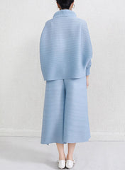 Luxury Travel Plissé Trousers Set