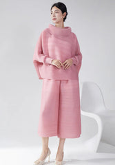Luxury Travel Plissé Trousers Set