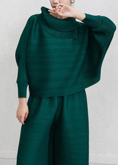 Luxury Travel Plissé Trousers Set
