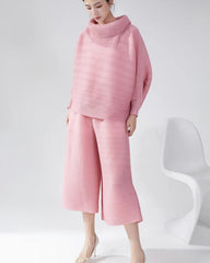 Luxury Travel Plissé Trousers Set