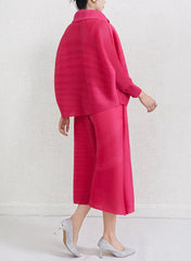 Luxury Travel Plissé Trousers Set