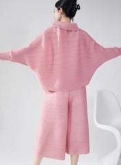 Luxury Travel Plissé Trousers Set