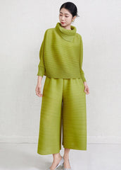 Luxury Travel Plissé Trousers Set