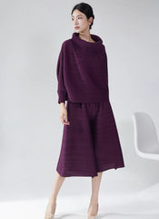 Luxury Travel Plissé Trousers Set