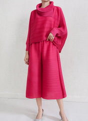 Luxury Travel Plissé Trousers Set
