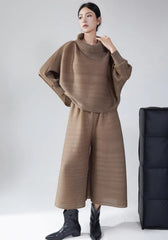 Luxury Travel Plissé Trousers Set