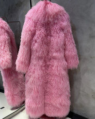 Custom Extra-Long Mongolian Fur Coat
