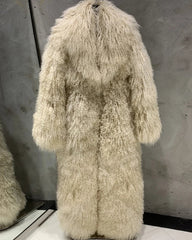 Custom Extra-Long Mongolian Fur Coat
