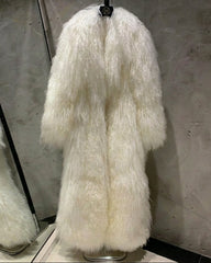 Custom Extra-Long Mongolian Fur Coat