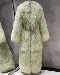 Custom Extra-Long Mongolian Fur Coat
