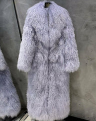 Custom Extra-Long Mongolian Fur Coat