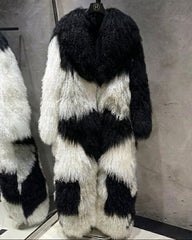 Custom Extra-Long Mongolian Fur Coat