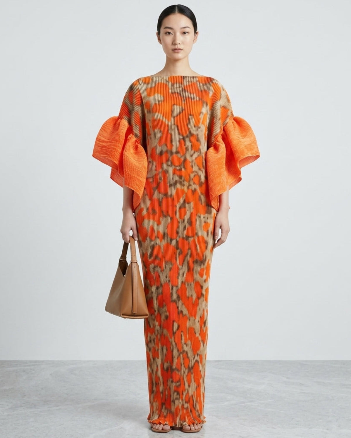 Luxury Plissé Kaftan Dress