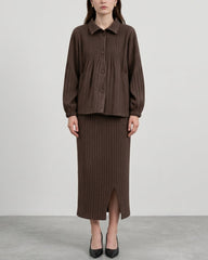 Luxury Thick Plissé Skirt Set