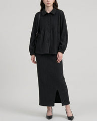Luxury Thick Plissé Skirt Set