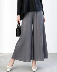 Luxury Accordion Pleated Palazzo Trousers