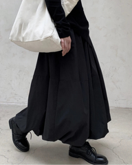 Luxury Architectural Balloon Skirt – Designer Midi Length