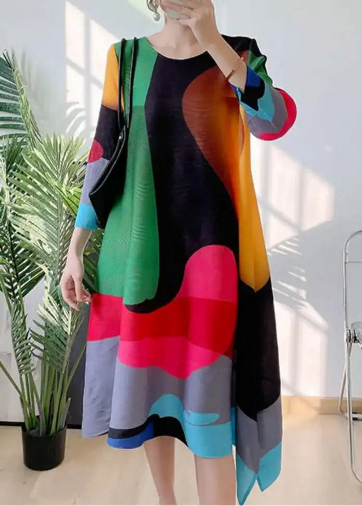 Luxury Asymmetric Kaftan Dress