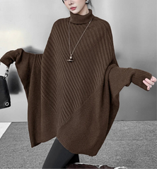 Luxury Avant-Garde Knit Travel Cape