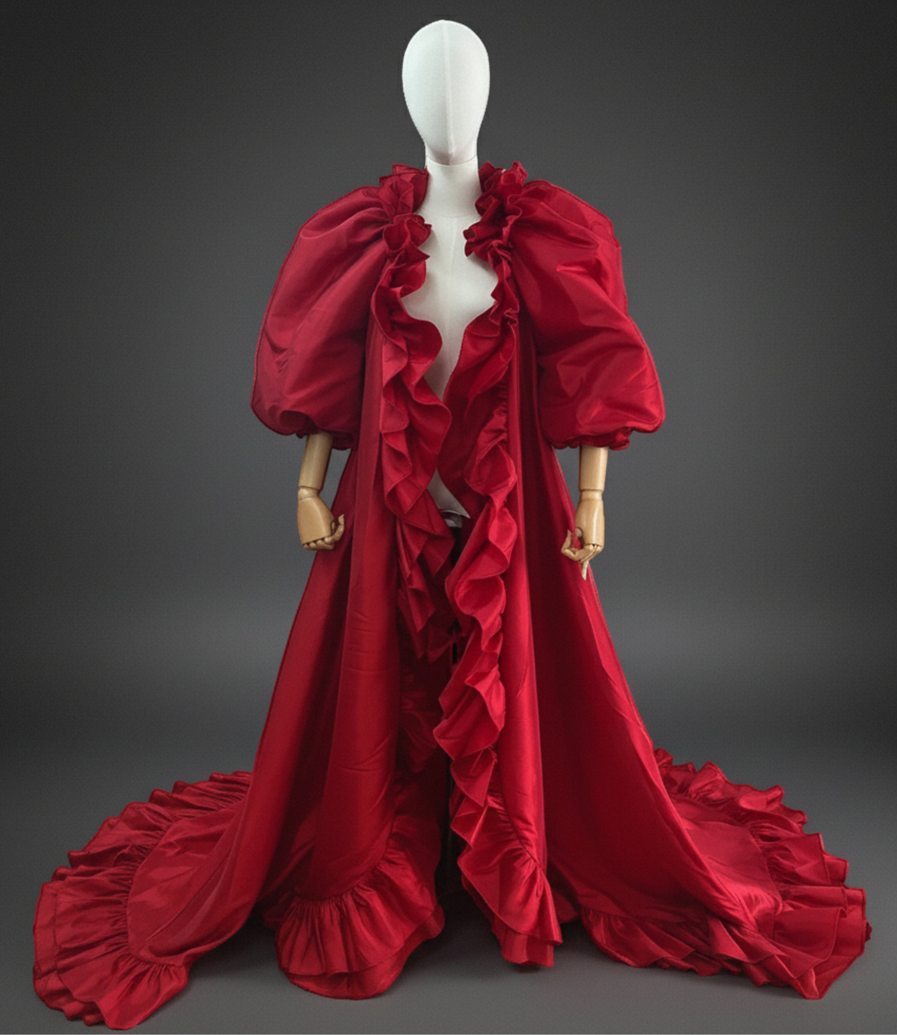 Luxury Designer Formal Evening Coat Custom Made