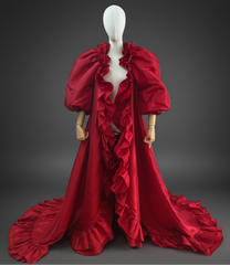 Luxury Designer Formal Evening Coat Custom Made
