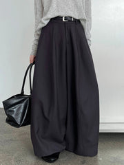Luxury Designer Women’s High-Waisted Wide-Leg Trousers
