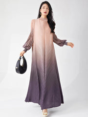 Luxury Formal Japanese Pleated Travel Maxi Dress