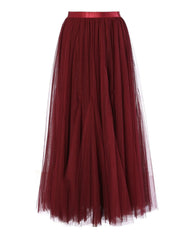 Luxury Formal Midi Skirt Tulle Fully Lined