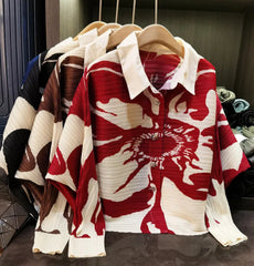 Luxury Japanese Pleats Travel Blouse