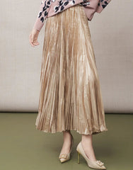 Luxury Plissé Pleated Crinkled Skirt – Premium Japanese