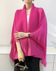 Luxury Plissé Pleats Signature Shawl