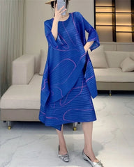 Luxury Plissé Skirt Set Designer Evening Wear Two-Piece