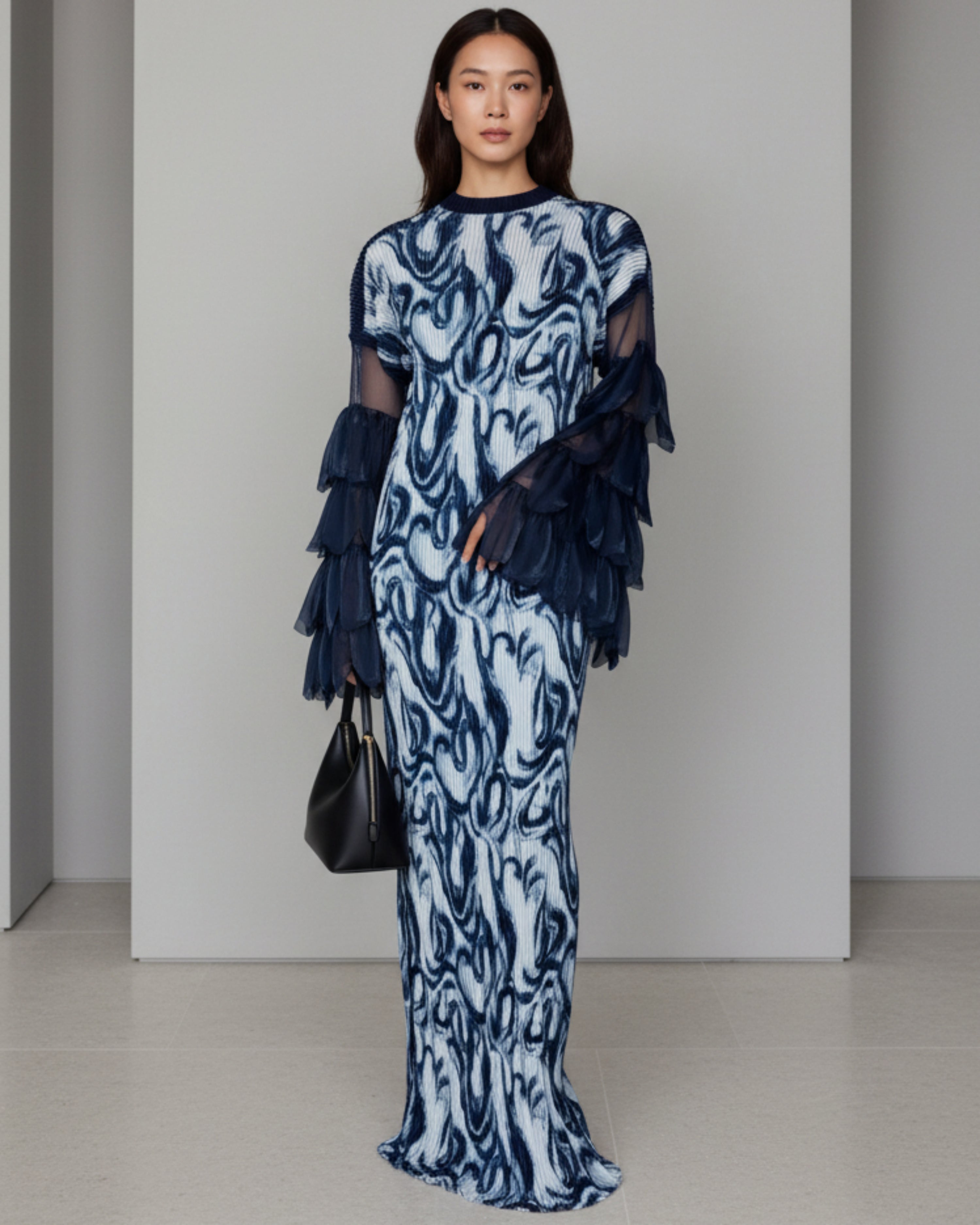 Luxury Plissé Special Occasion Dress