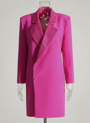 Luxury Rhinestone & Diamond Longline Blazer