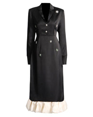 Luxury Crystal Blazer Dress