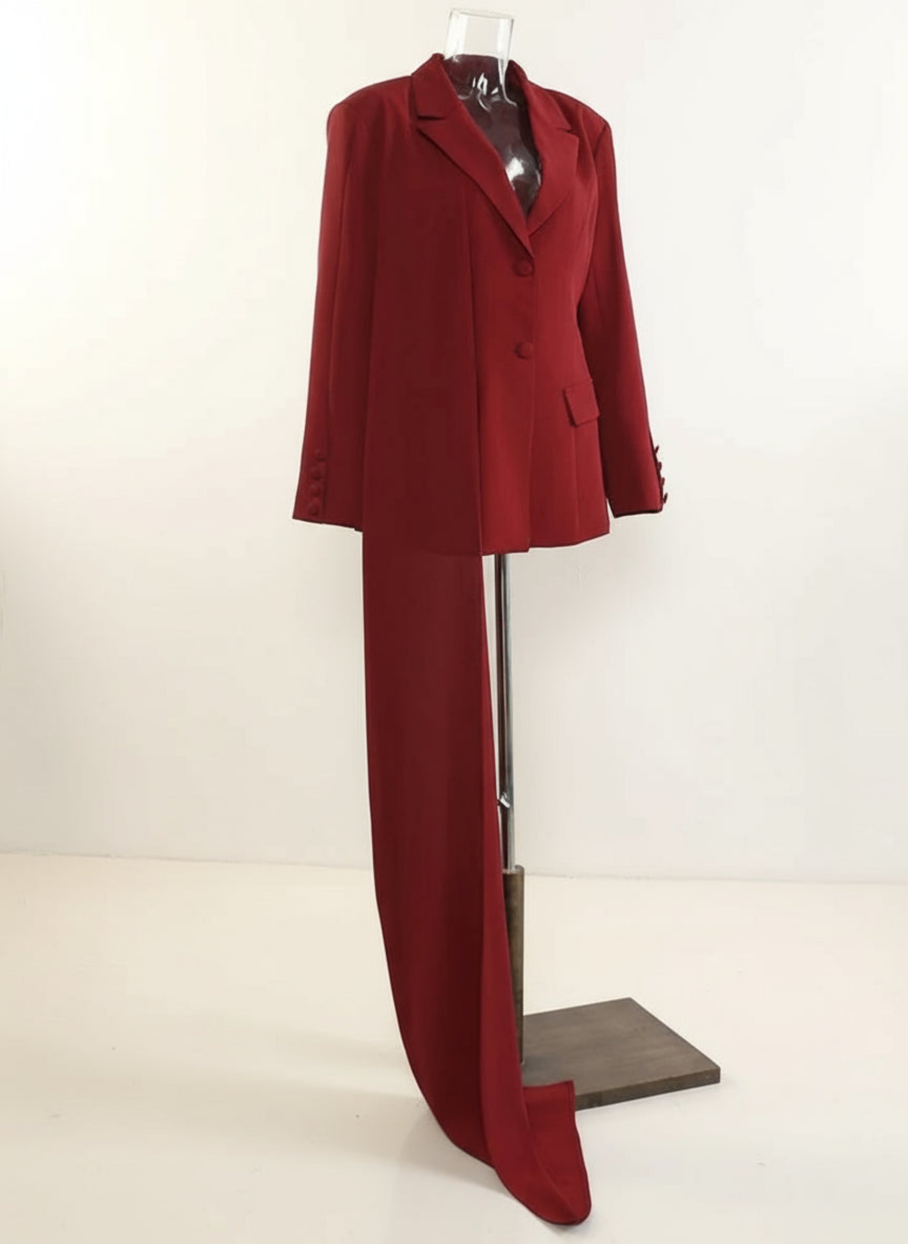 Luxury Shawl-Back Draped Blazer – Designer Evening Jacket