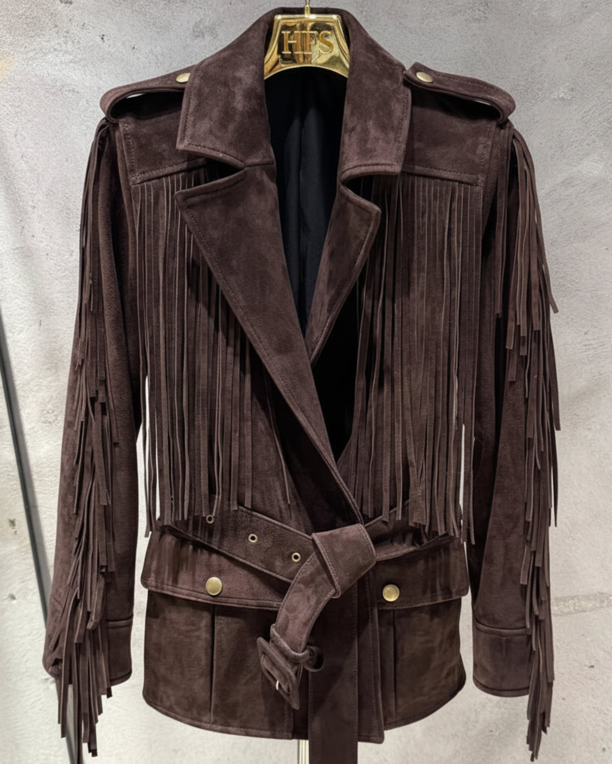 Luxury Suede Fringe Jacket