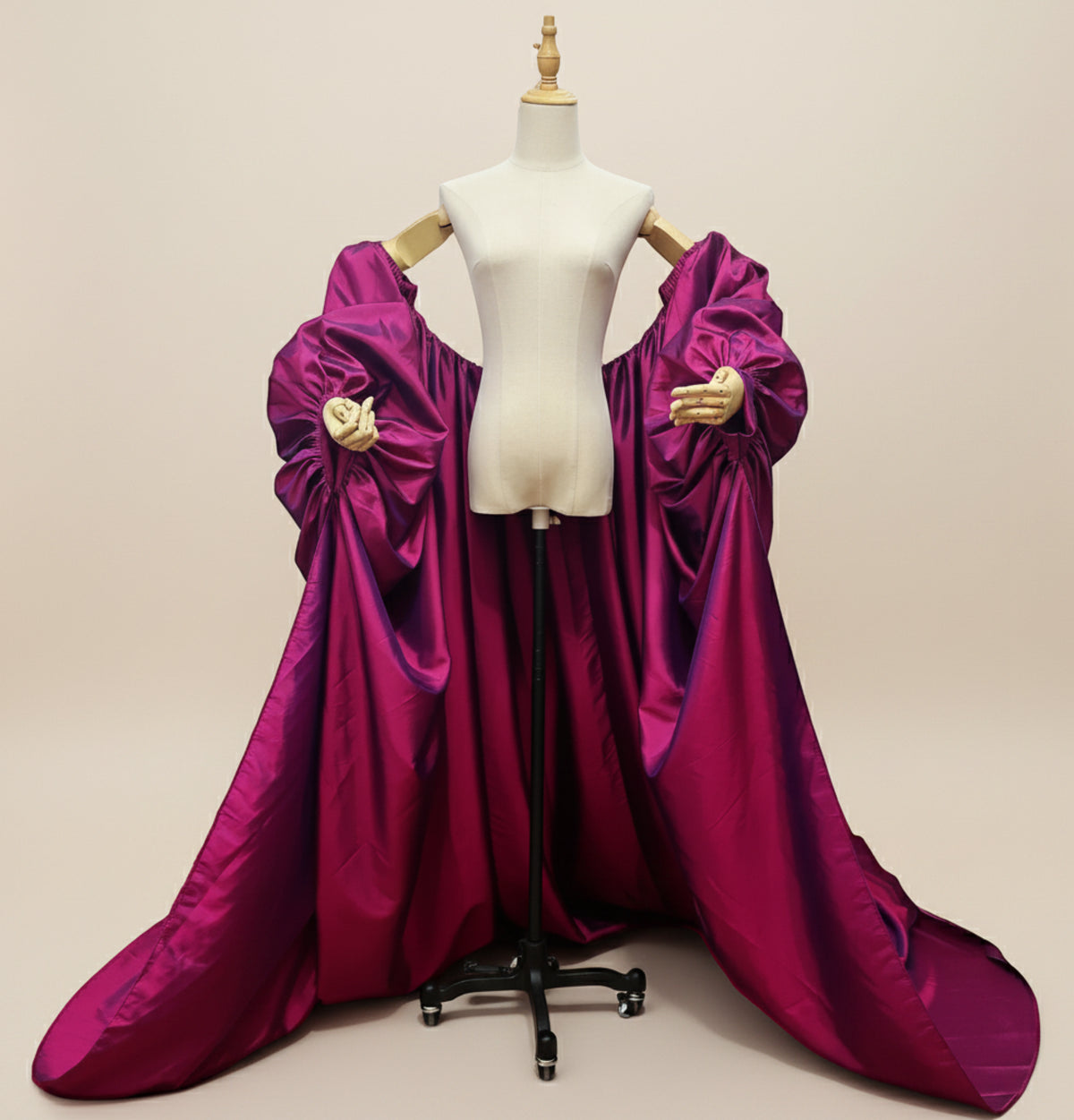 Luxury Taffeta Evening Cape
