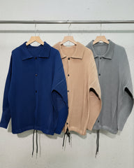 Luxury Travel Japanese Plissé Pleated Jacket