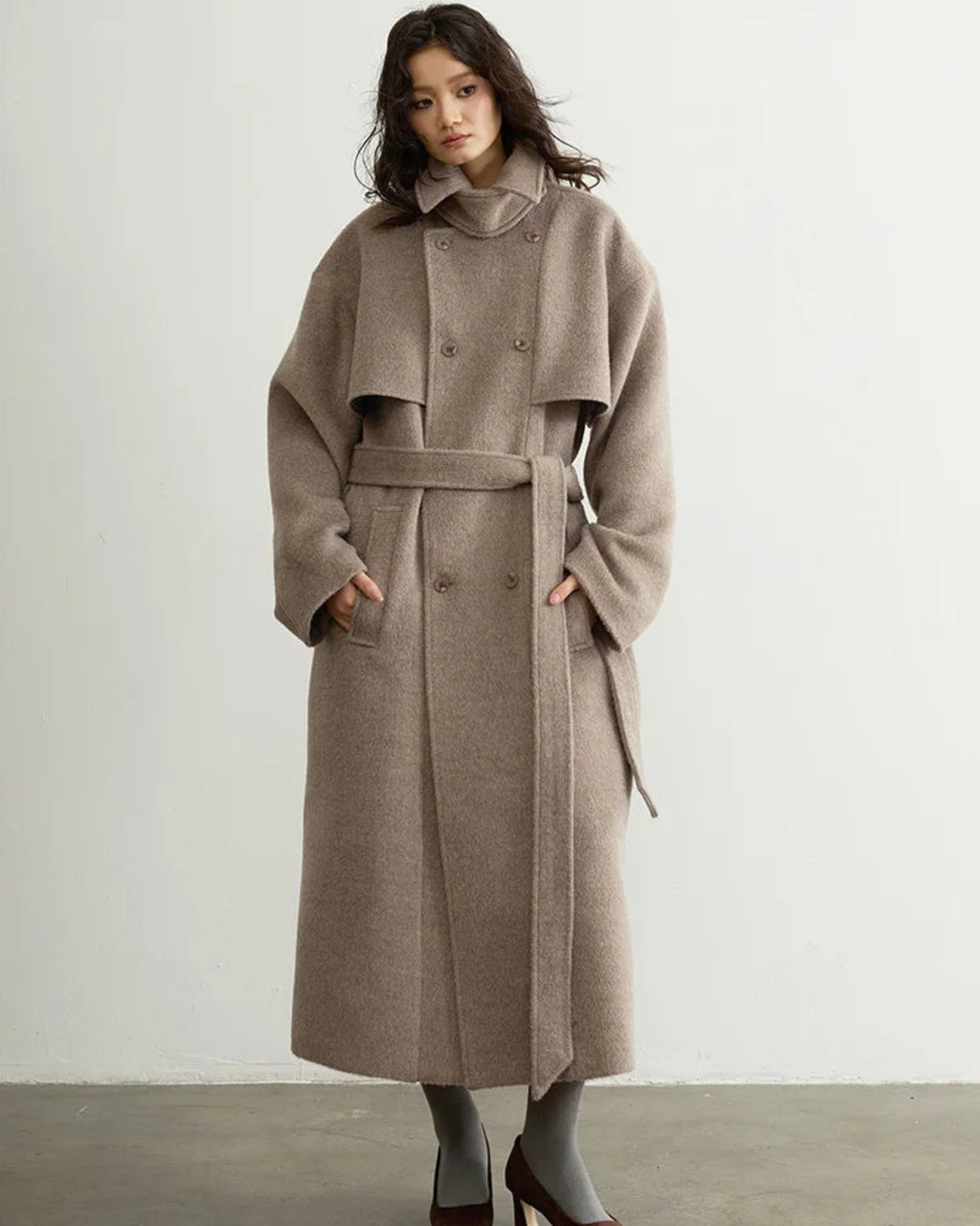 Luxury Wool Blend Longline Coat