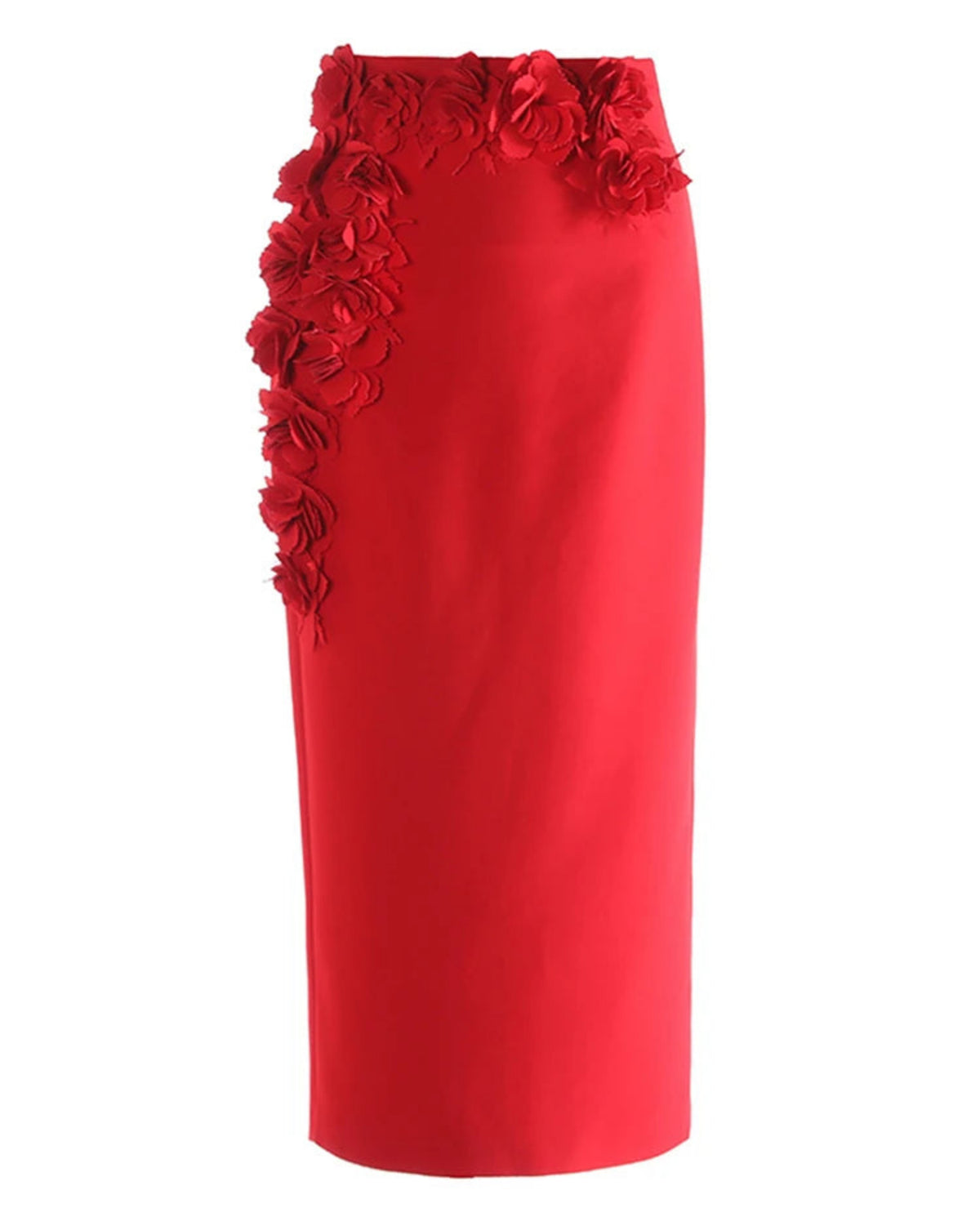 Luxury Floral Appliqué Skirt