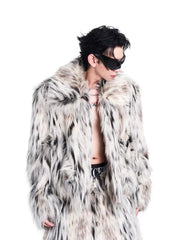 Men's Luxury Faux Fur Coat & Pants Set