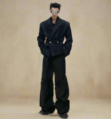 Men's Luxury Blazer & Trousers Suit Streetwear Set