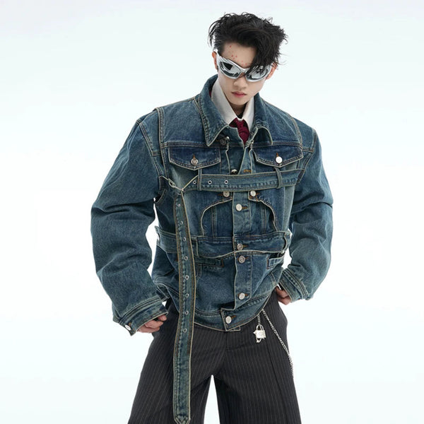 fashiru oversized denim jacket ネイビー　ファシル oversized denim jacket/2color（setup対応） | F A S