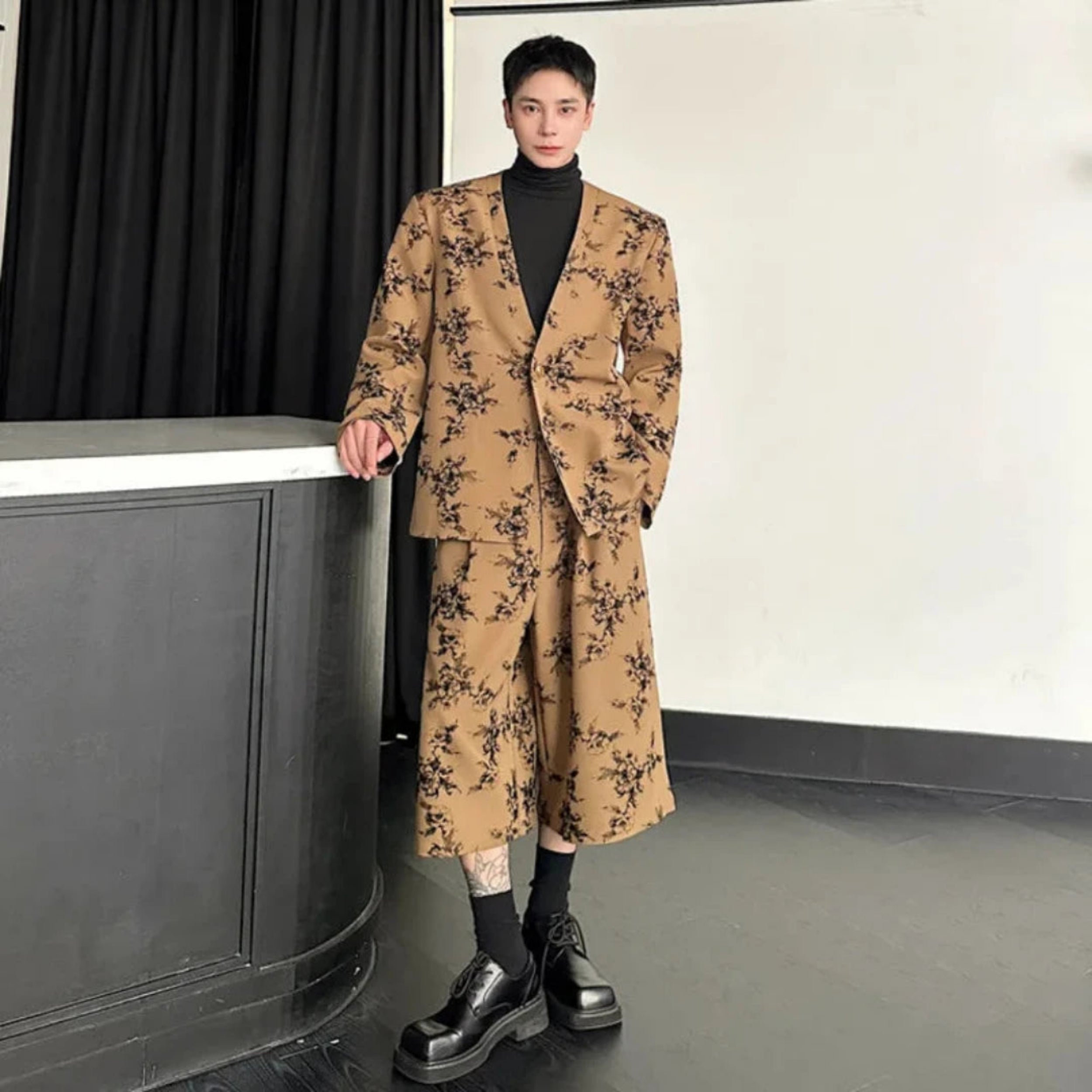 Men's Modern 2 Piece Oversized Suit Set