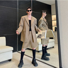 Modern Men's Black Blazer Short Suit - Business Event Formal Upscale Party Outfit HEYFANCYSTYLE