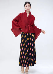 Modest 2-Piece Luxe Pleated Skirt Set – Pull-On, Elegant Fit