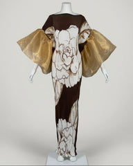 Luxury Botanical Plissé Kaftan
